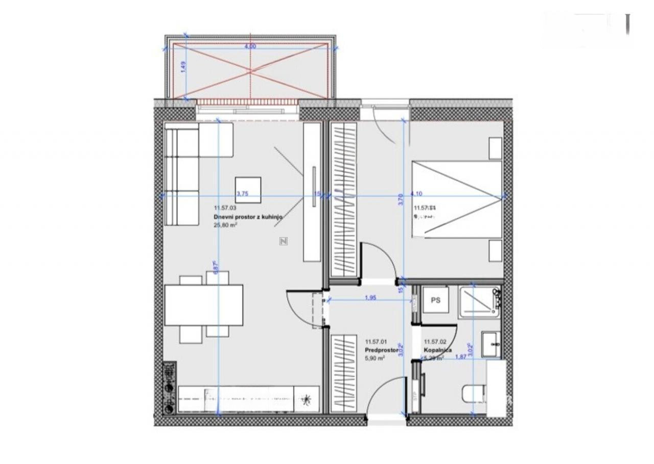 Квартира в Любляне, Словения, 63 м² - фото 9
