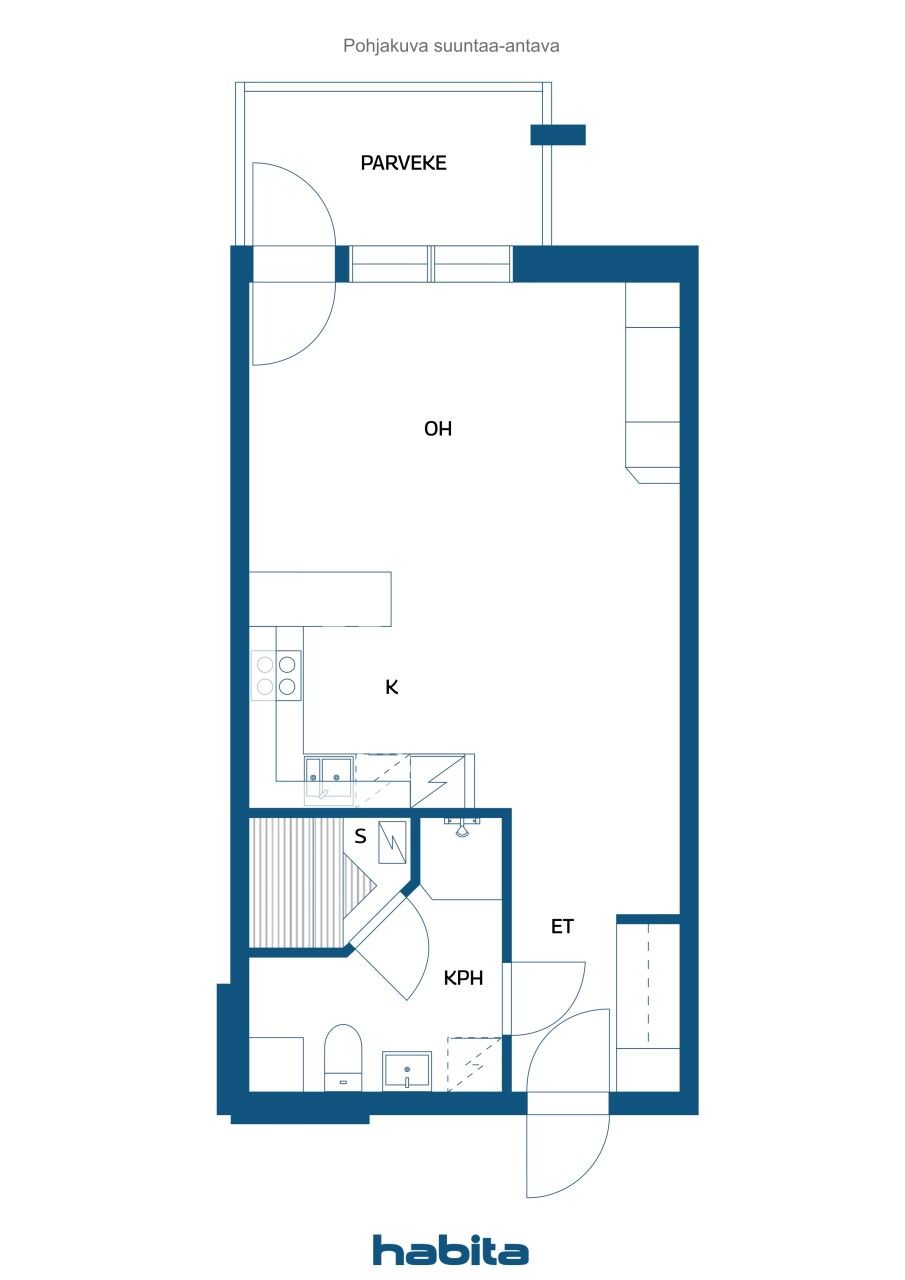 Апартаменты в Лахти, Финляндия, 41.5 м² - фото 2