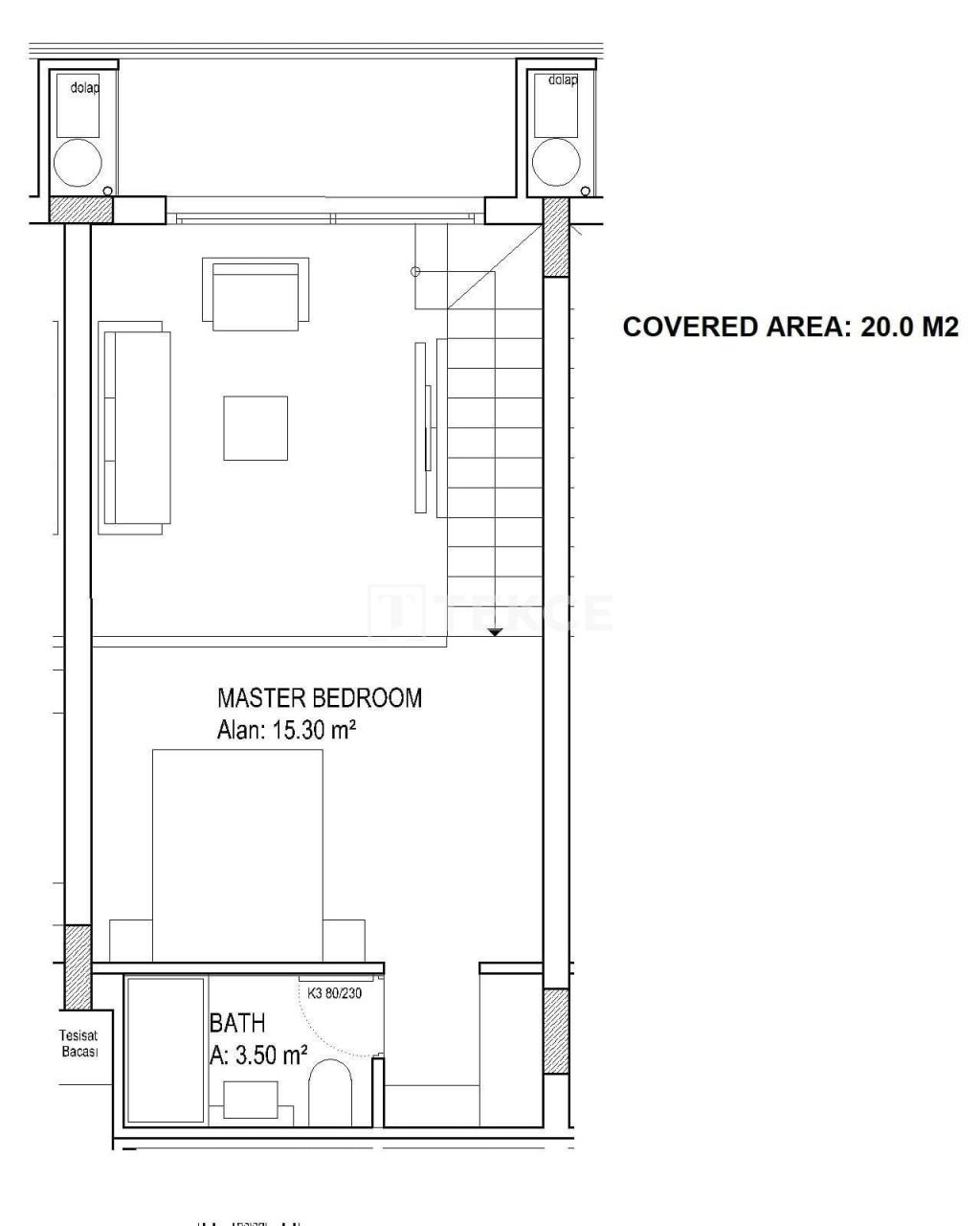 Апартаменты в Газимагусе, Кипр, 60 м² - фото 17