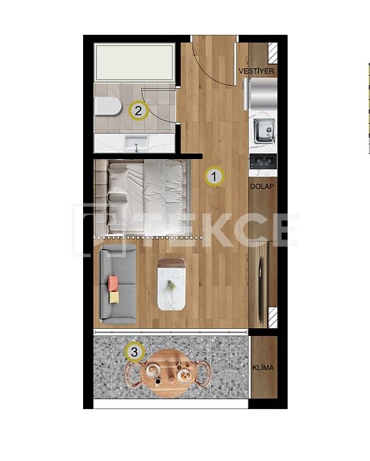 Пентхаус Эрдемли, Турция, 34 м² - фото 18