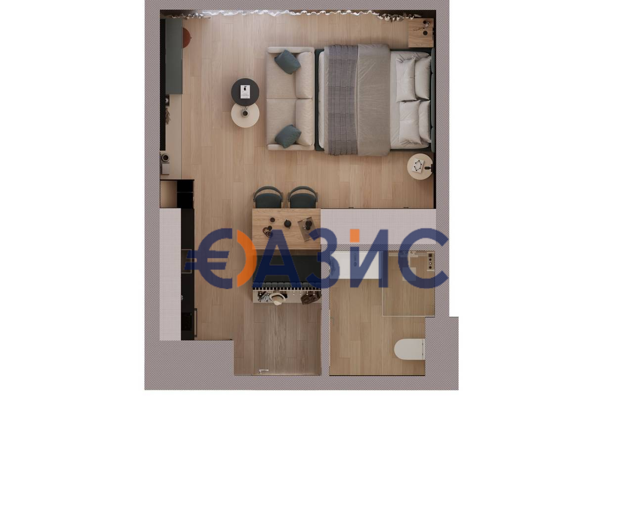 Апартаменты в Святом Власе, Болгария, 46.5 м² - фото 5