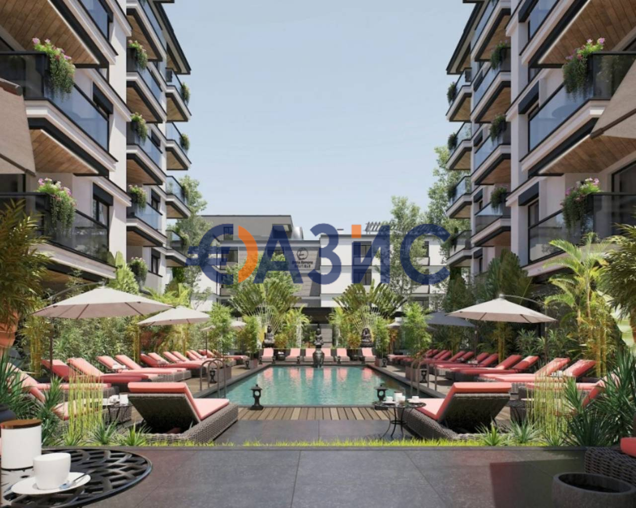 Апартаменты на Солнечном берегу, Болгария, 54.6 м² - фото 6