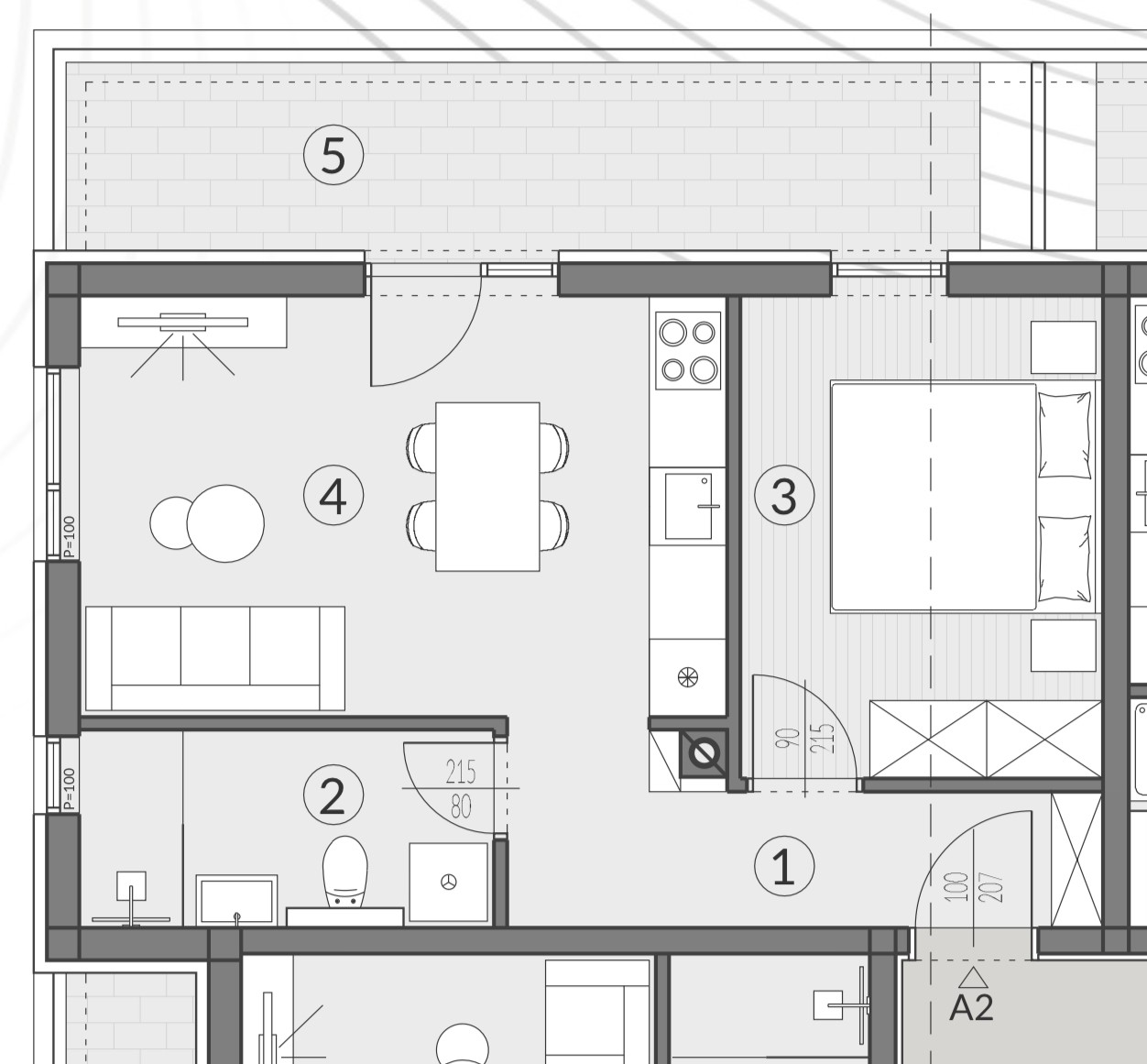 Квартира в Пуле, Хорватия, 53.04 м² - фото 4