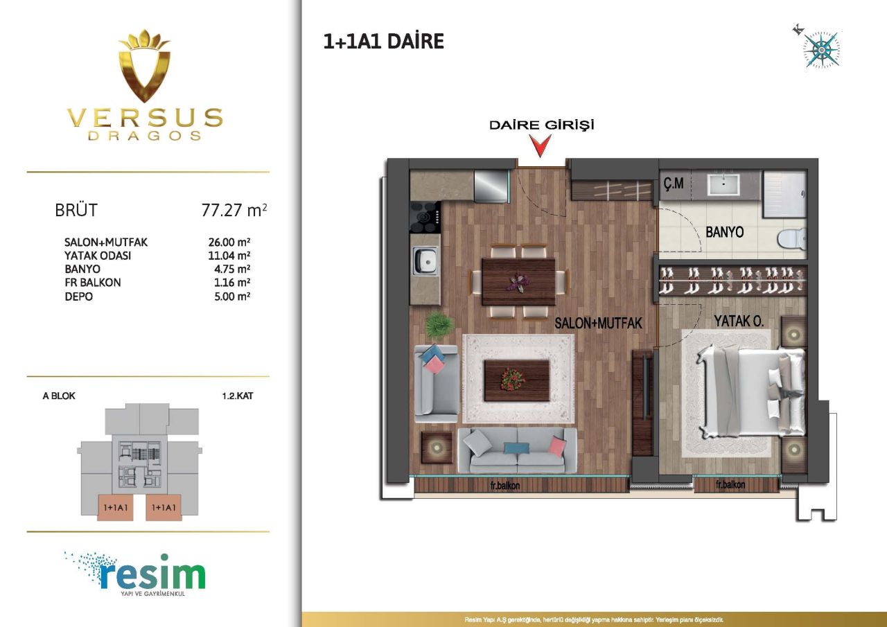 Квартира в Стамбуле, Турция, 42 м² - фото 1