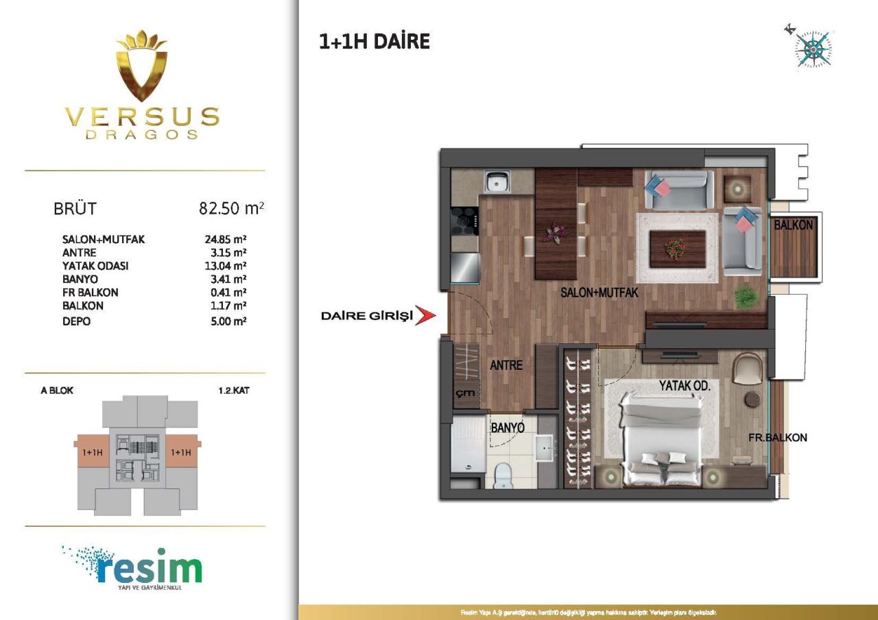 Квартира в Стамбуле, Турция, 42 м² - фото 3