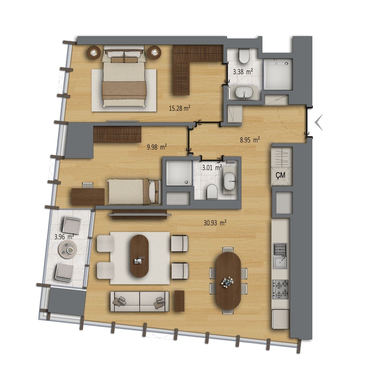 Квартира в Стамбуле, Турция, 71 м² - фото 4