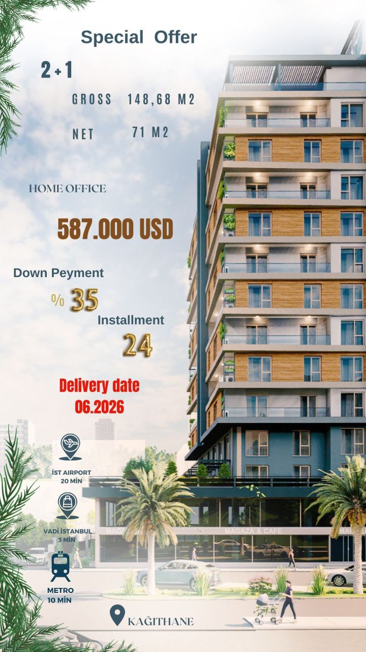 Квартира в Стамбуле, Турция, 56 м² - фото 4
