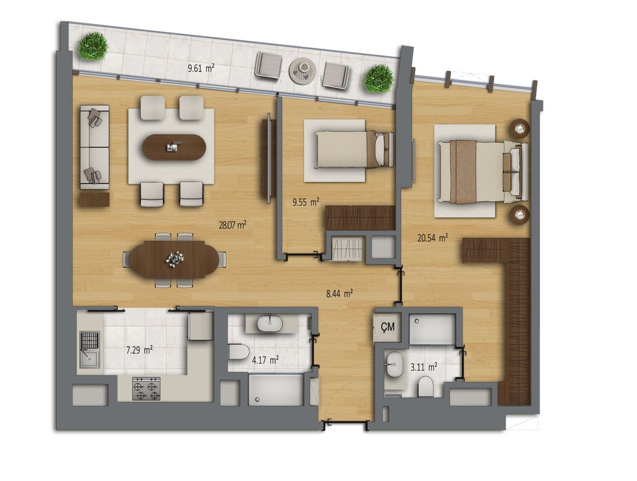 Квартира в Стамбуле, Турция, 71 м² - фото 5