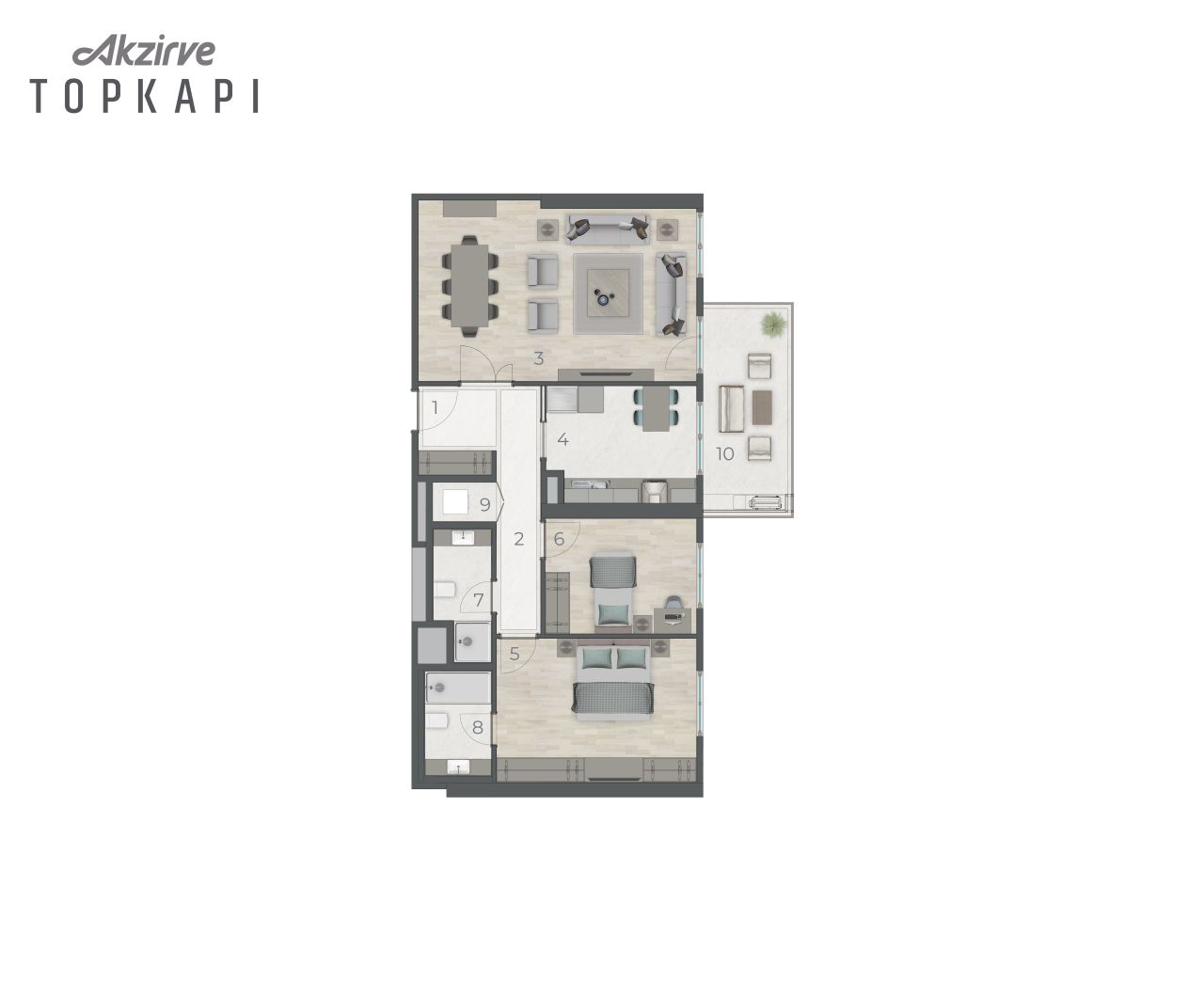 Квартира в Стамбуле, Турция, 51 м² - фото 6