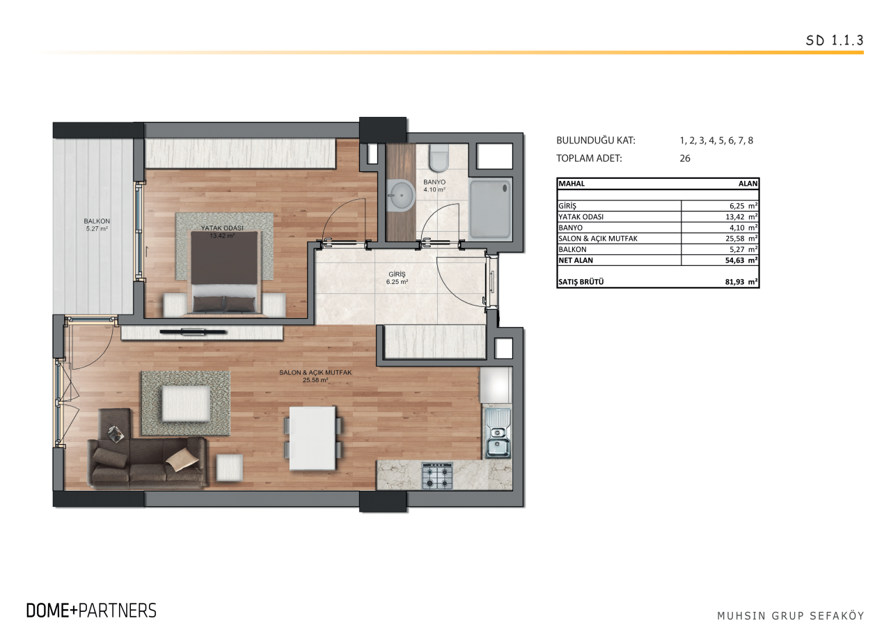 Квартира в Стамбуле, Турция, 82 м² - фото 6