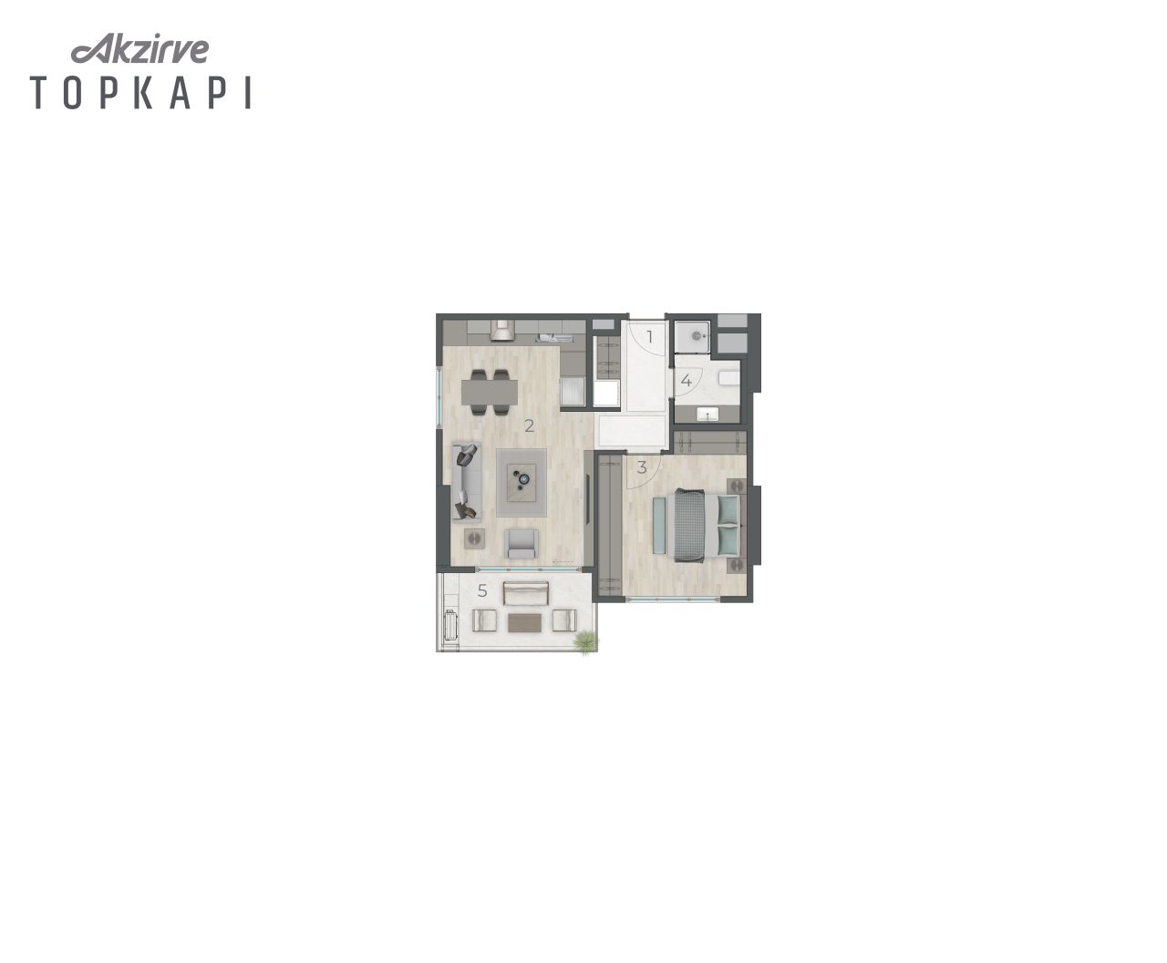 Квартира в Стамбуле, Турция, 51 м² - фото 7