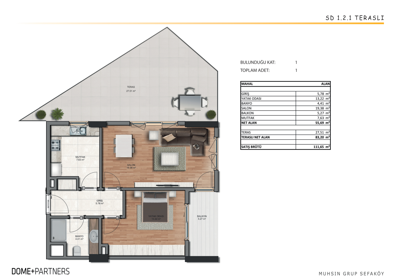 Квартира в Стамбуле, Турция, 83 м² - фото 7
