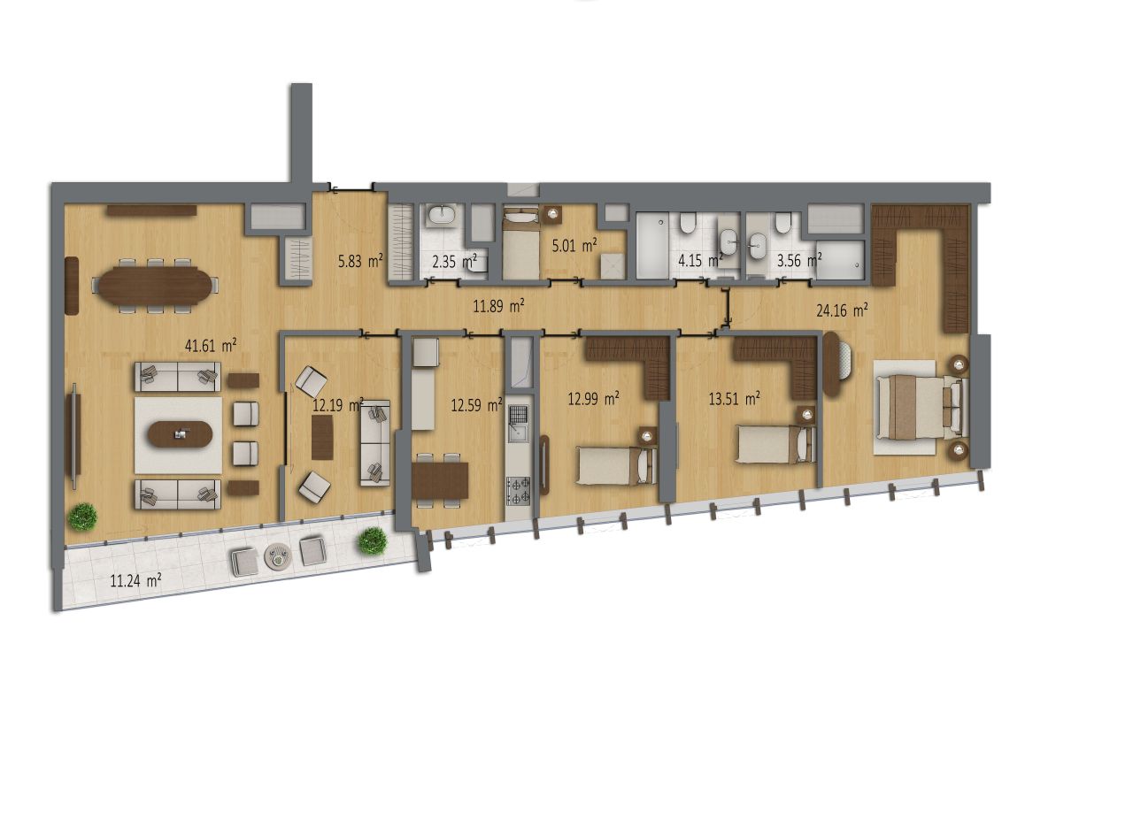 Квартира в Стамбуле, Турция, 71 м² - фото 9