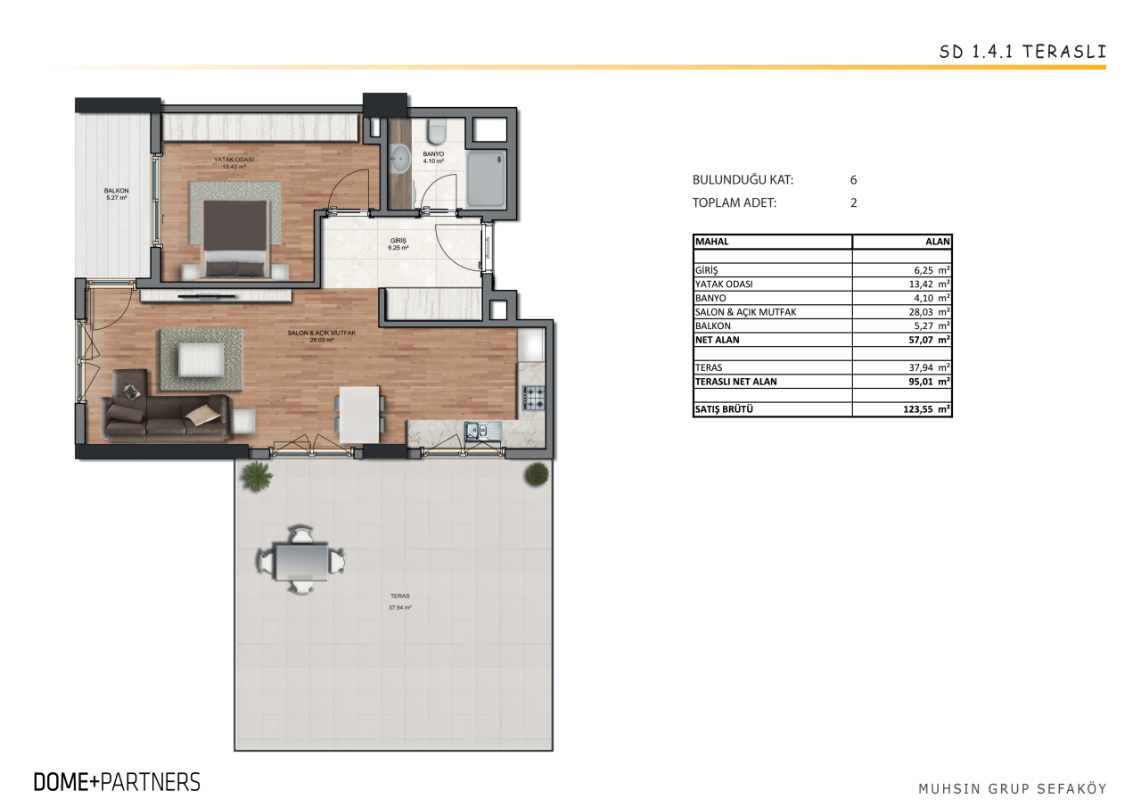 Квартира в Стамбуле, Турция, 82 м² - фото 11