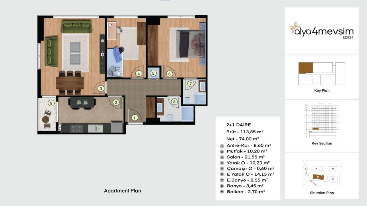 Квартира в Стамбуле, Турция, 164 м² - фото 11