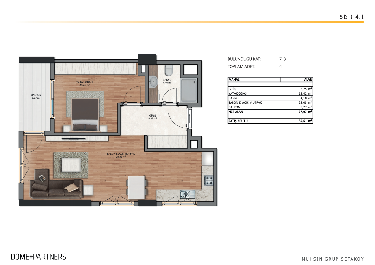Квартира в Стамбуле, Турция, 83 м² - фото 12