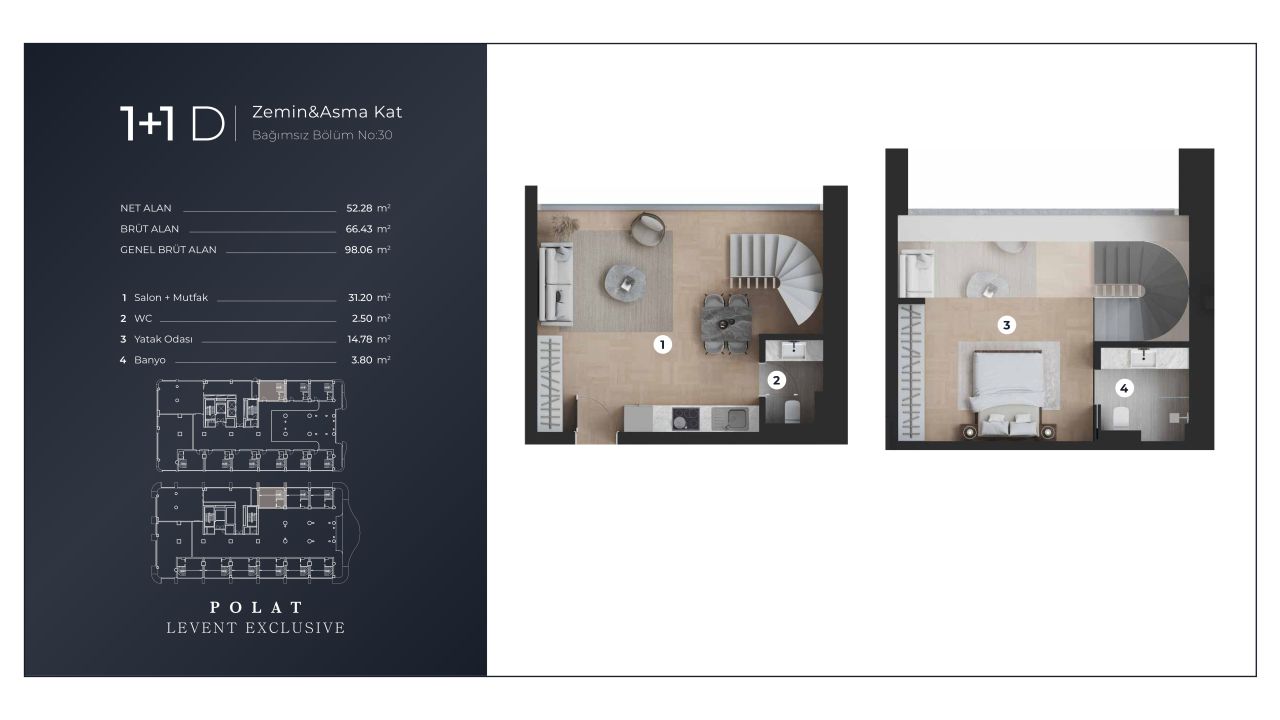 Квартира в Стамбуле, Турция, 87 м² - фото 12