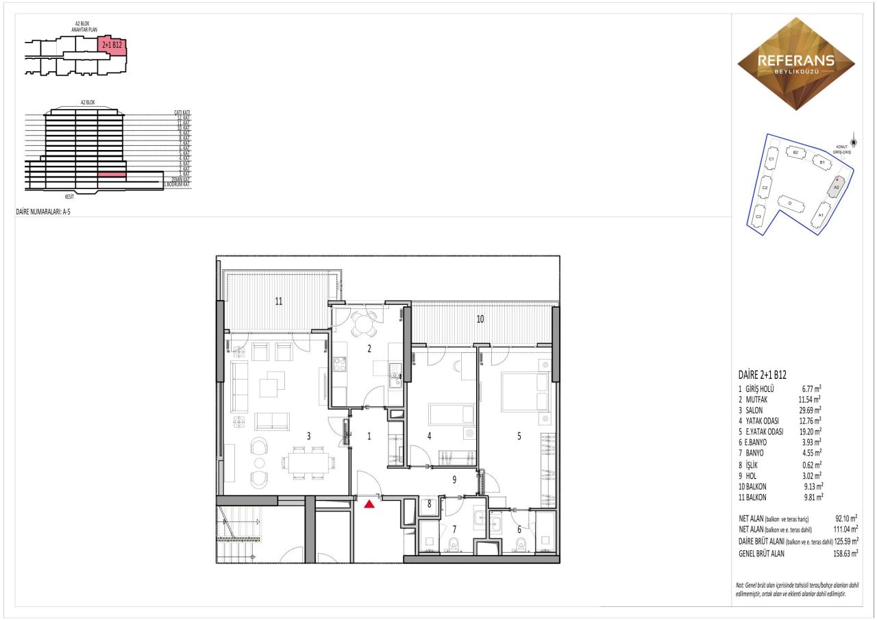 Квартира в Стамбуле, Турция, 126 м² - фото 12