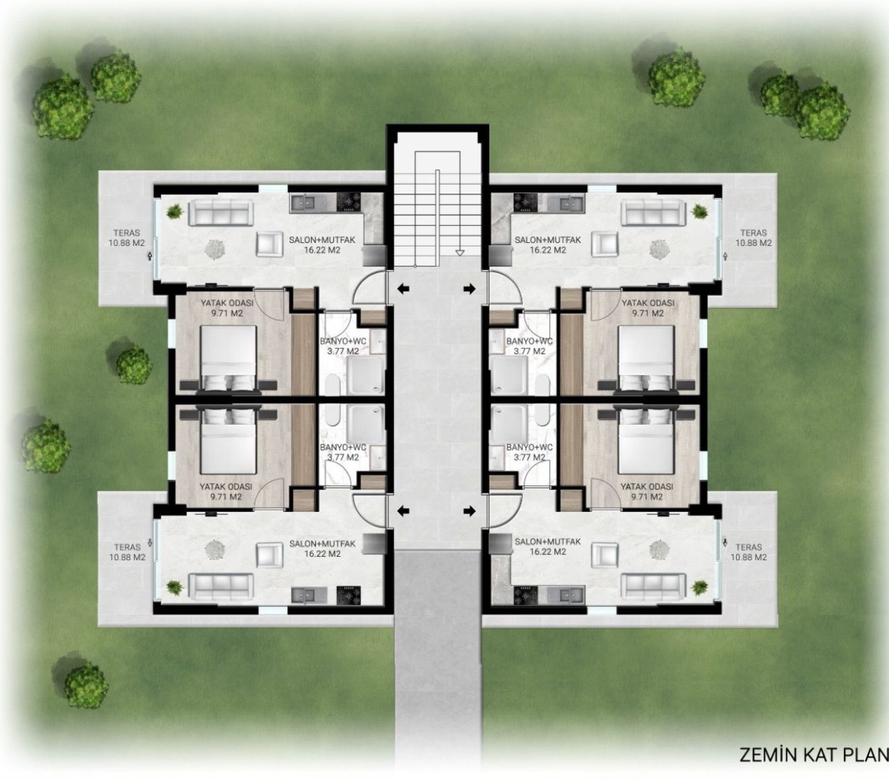 Апартаменты в Бодруме, Турция, 70 м² - фото 13