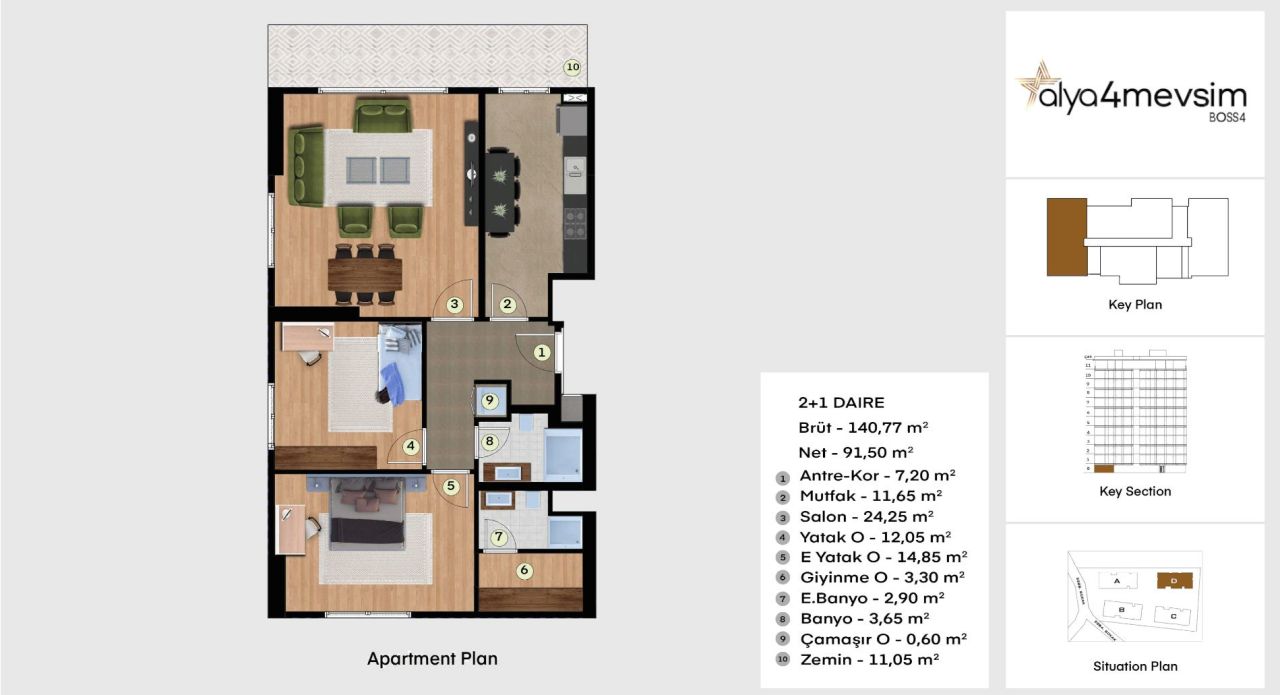 Квартира в Стамбуле, Турция, 164 м² - фото 13