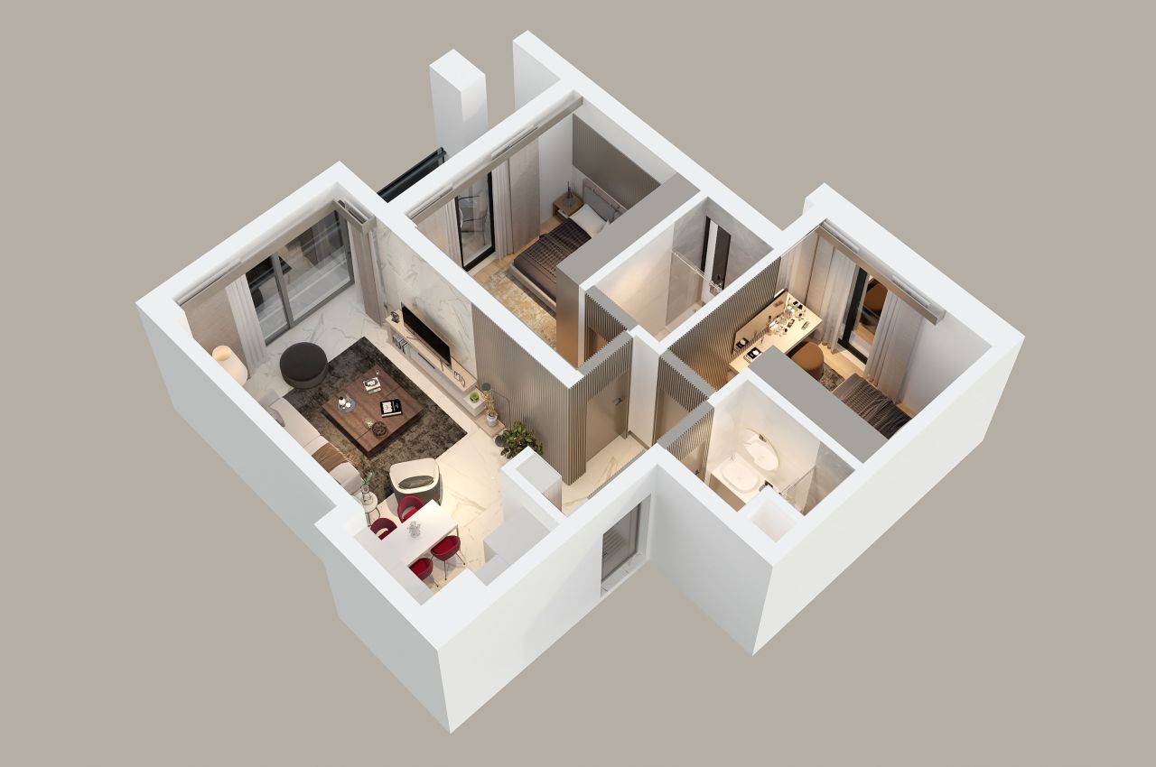 Квартира в Анталии, Турция, 57 м² - фото 13