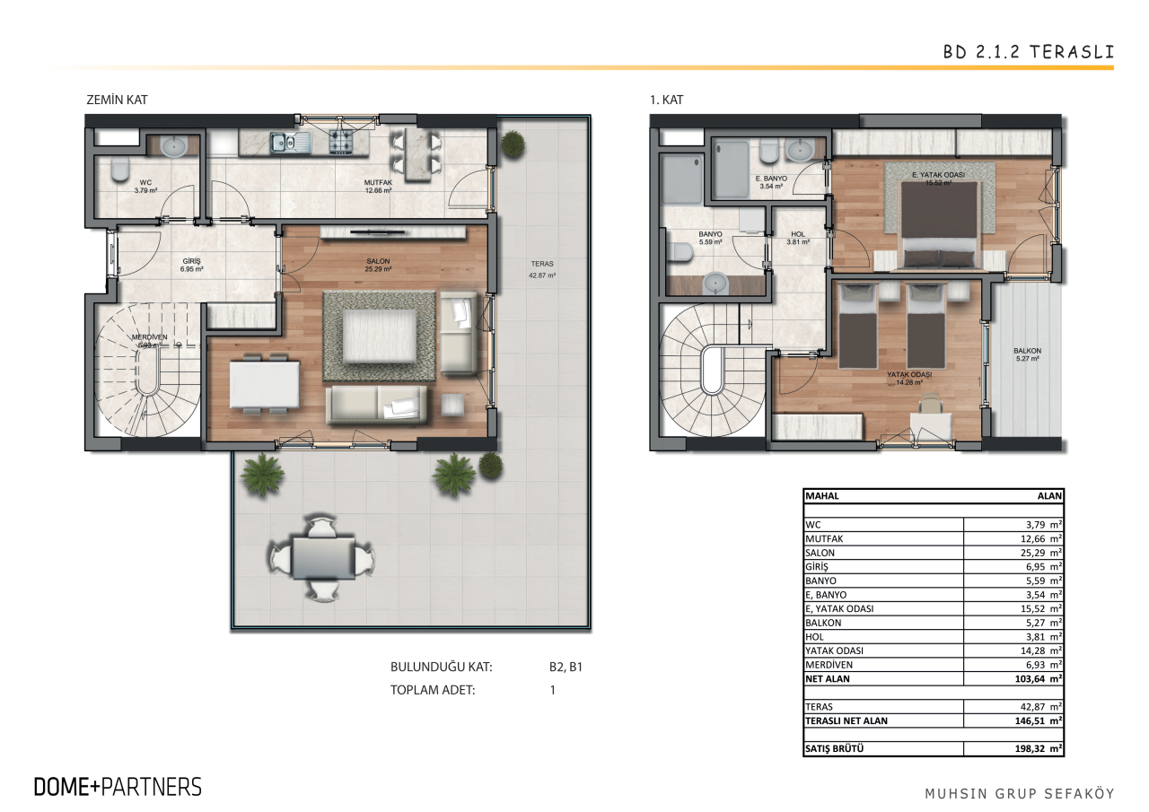Квартира в Стамбуле, Турция, 82 м² - фото 14