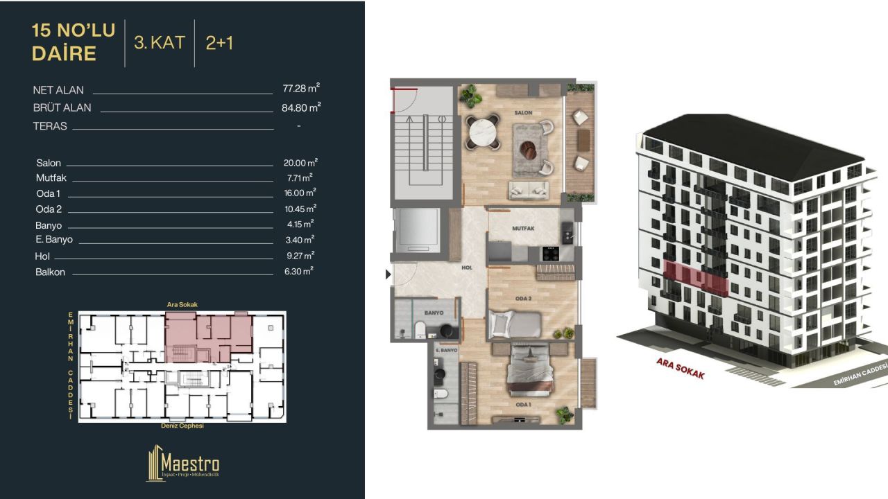 Квартира в Стамбуле, Турция, 68 м² - фото 16