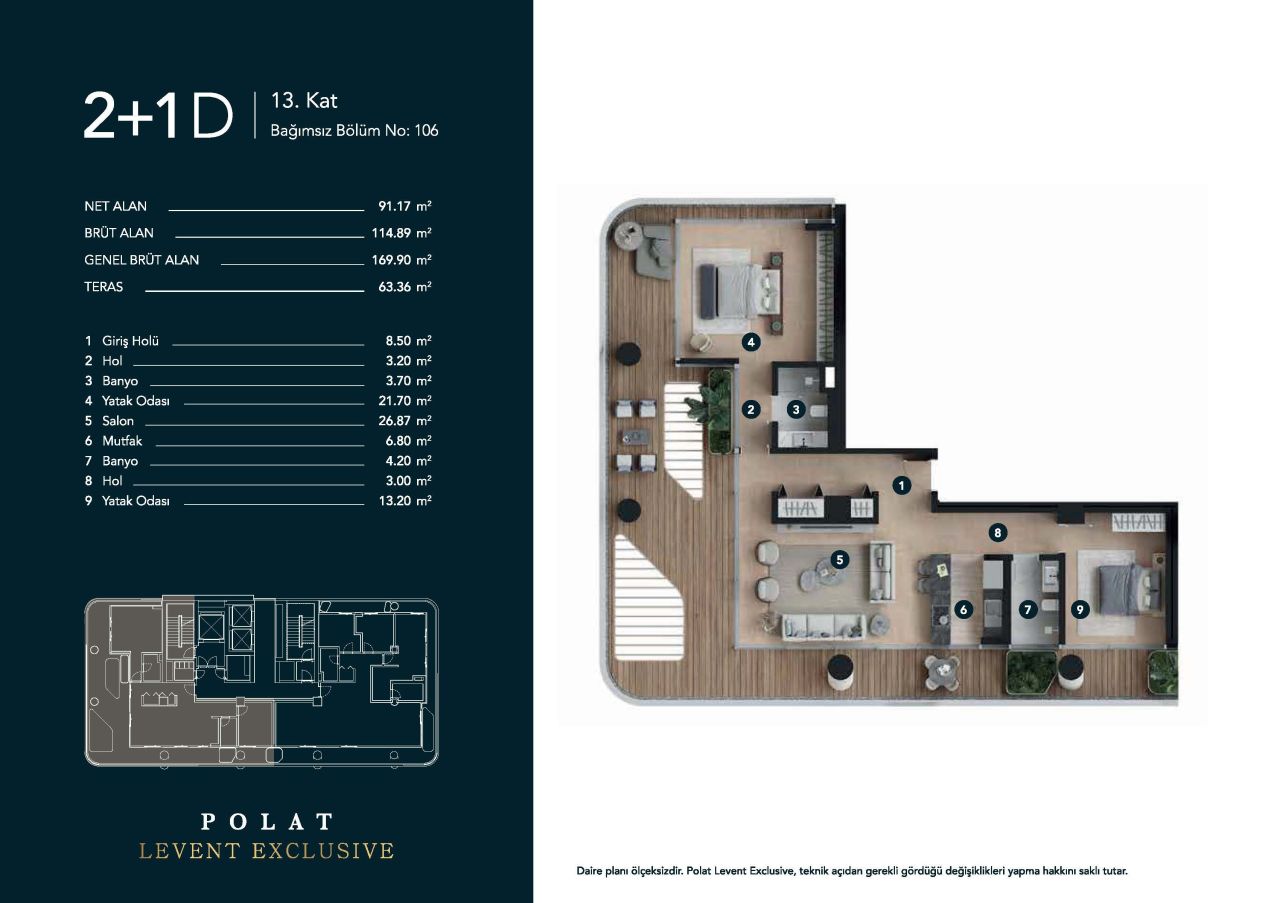Квартира в Стамбуле, Турция, 87 м² - фото 17
