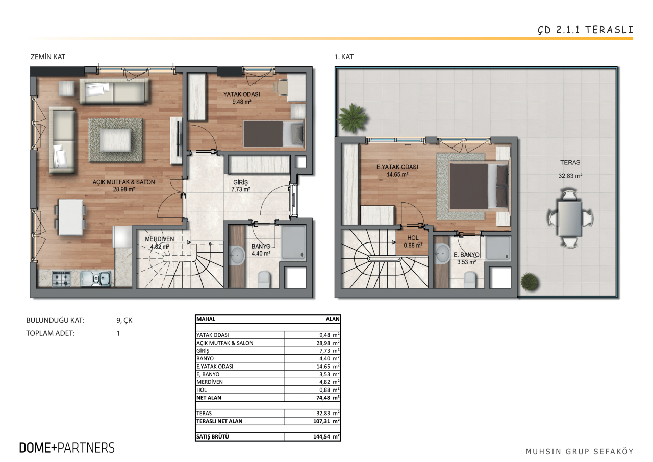 Квартира в Стамбуле, Турция, 83 м² - фото 17