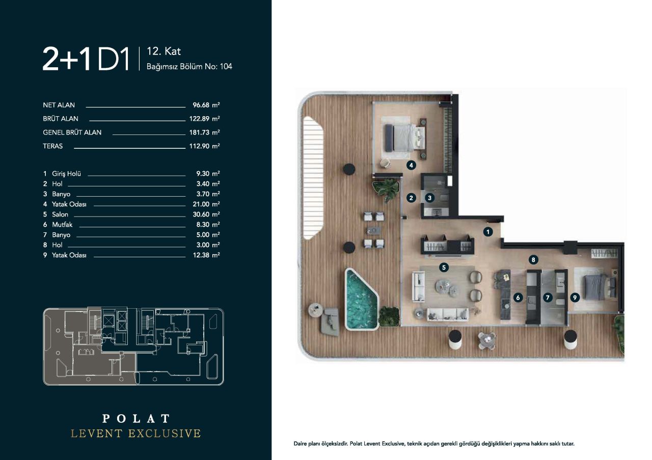Квартира в Стамбуле, Турция, 87 м² - фото 18