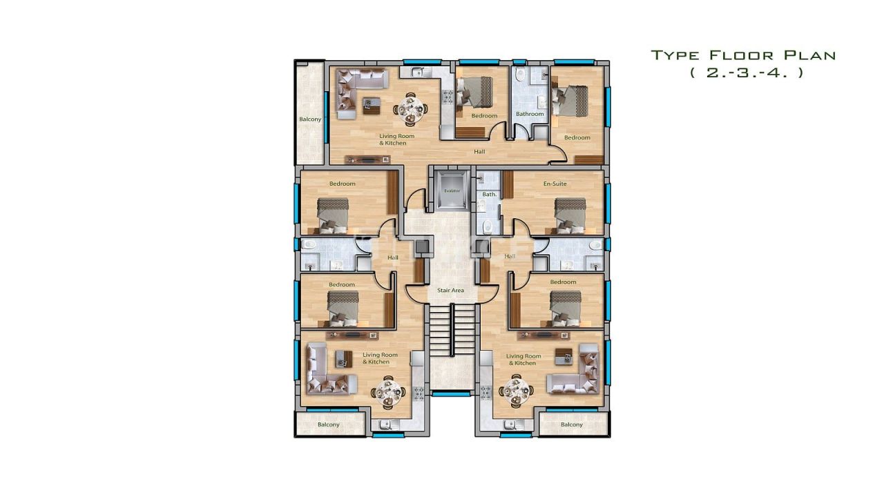 Апартаменты в Газимагусе, Кипр, 110 м² - фото 8