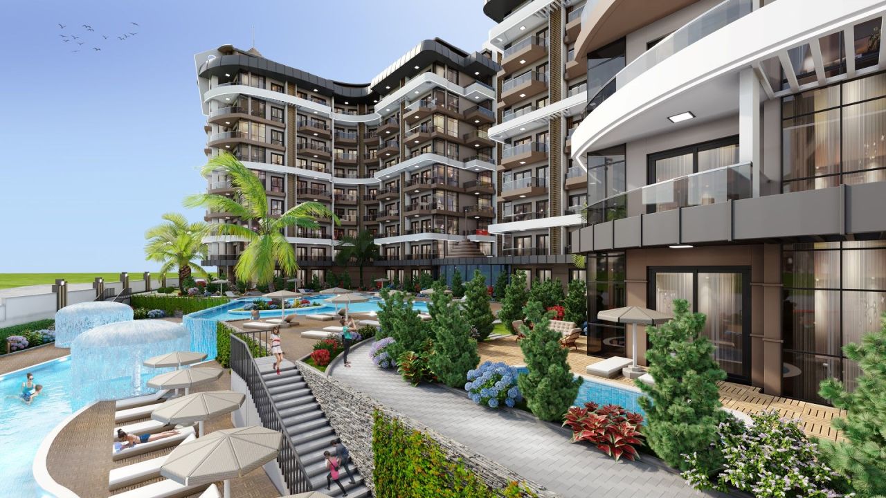 Апартаменты в Алании, Турция, 50 м² - фото 14