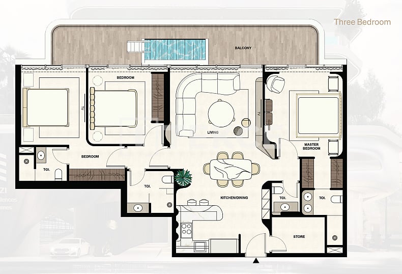 Апартаменты в Дубае, ОАЭ, 156 м² - фото 17