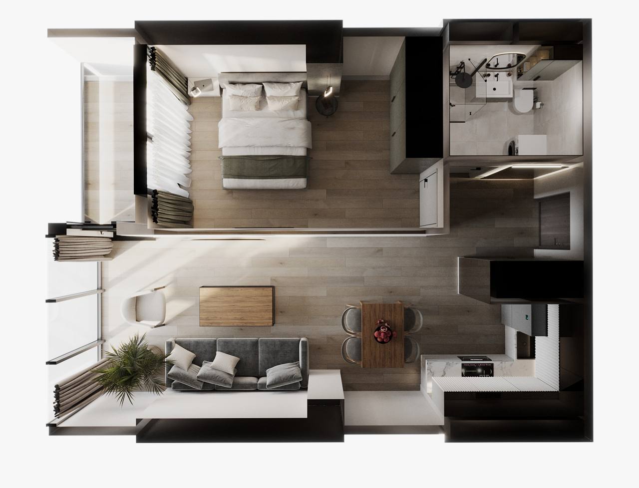 Квартира в Батуми, Грузия, 57.5 м² - фото 1