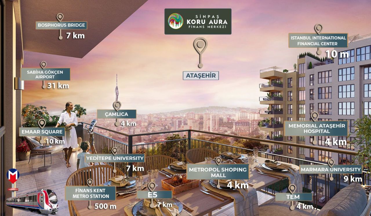 Апартаменты в Аташехире, Турция, 110 м² - фото 2