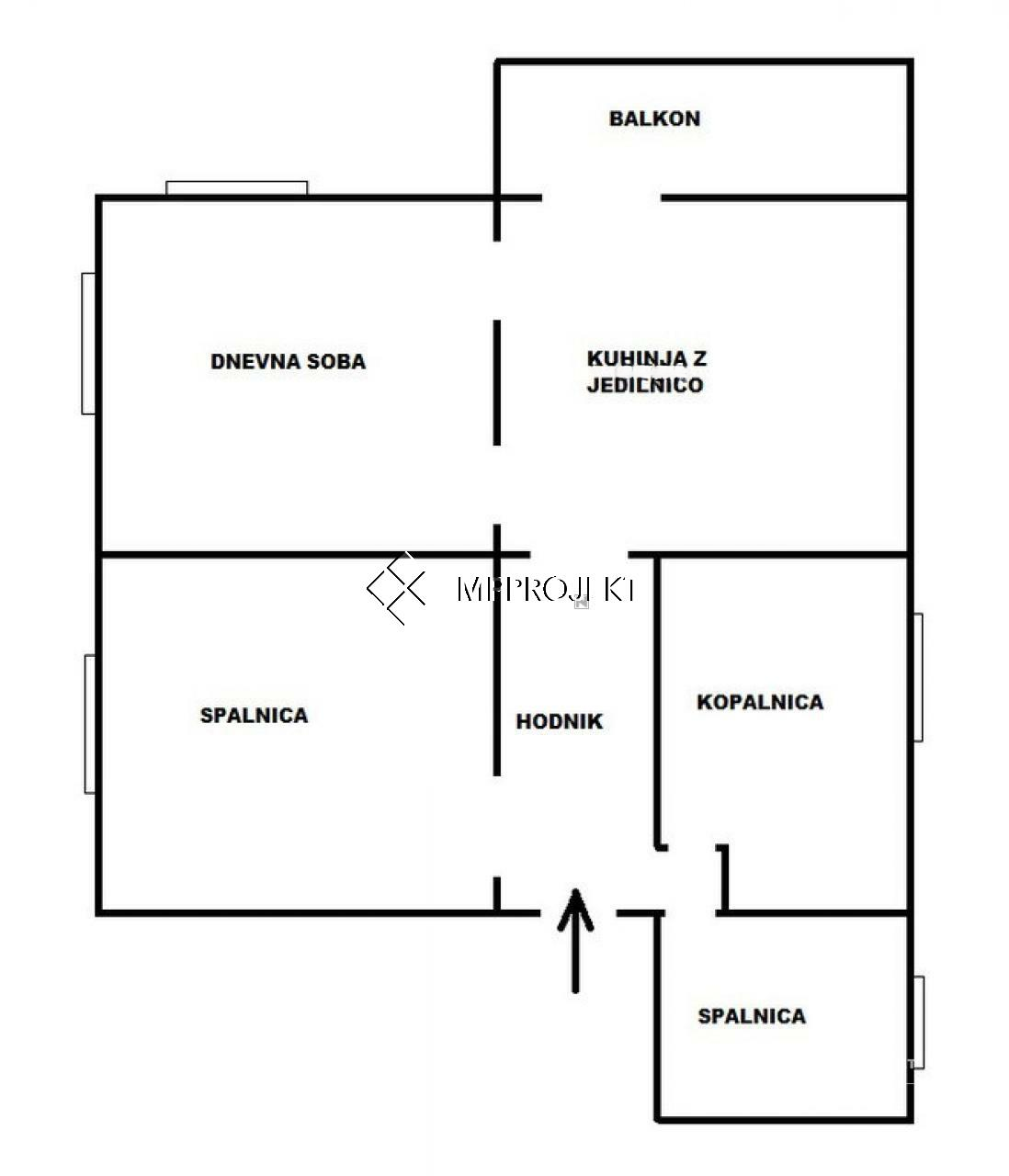Квартира в Любляне, Словения, 64 м² - фото 2