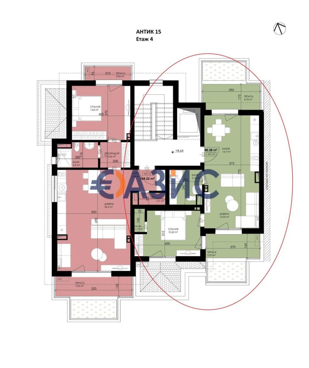 Апартаменты в Созополе, Болгария, 95.5 м² - фото 3