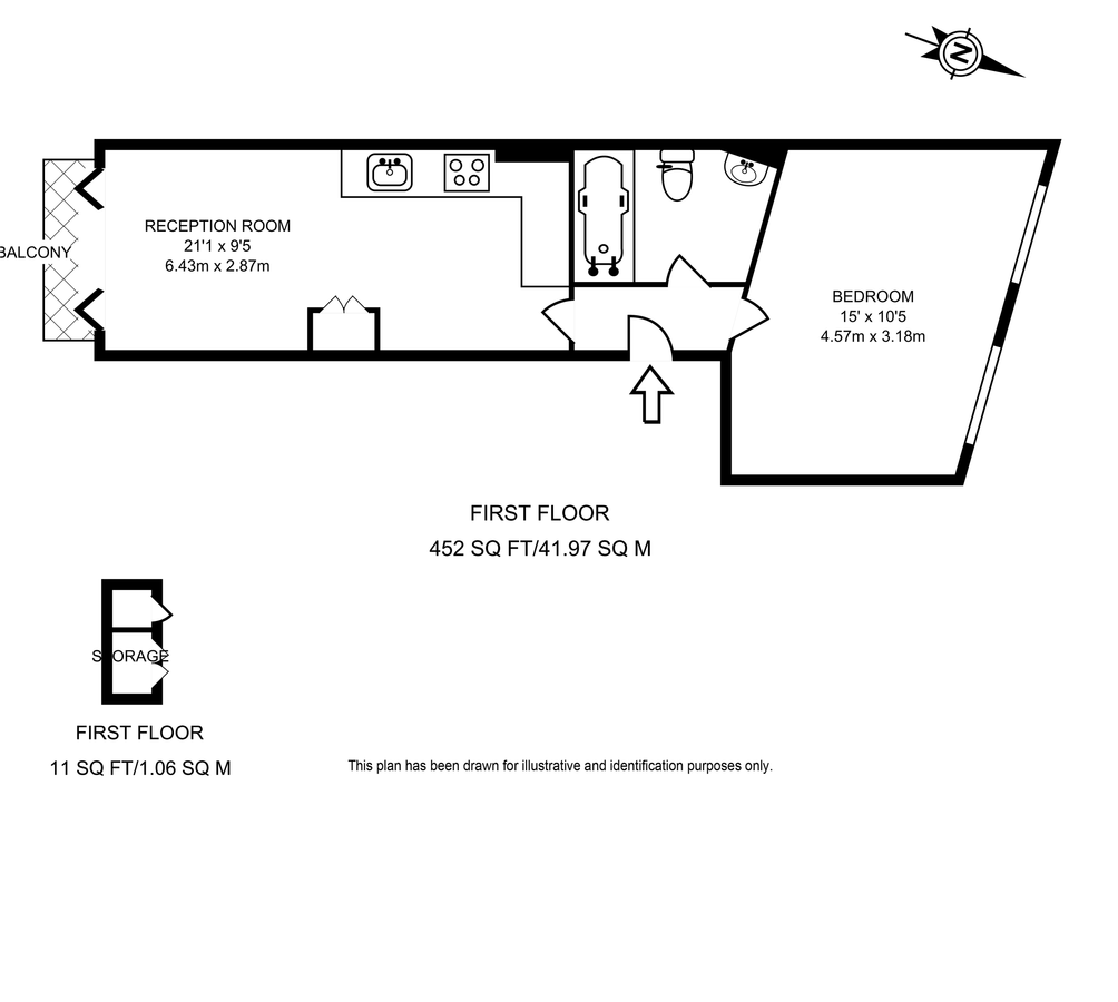 Квартира в Лондоне, Великобритания, 42 м² - фото 6