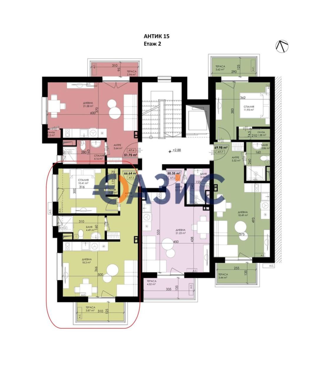 Апартаменты в Созополе, Болгария, 66.7 м² - фото 4