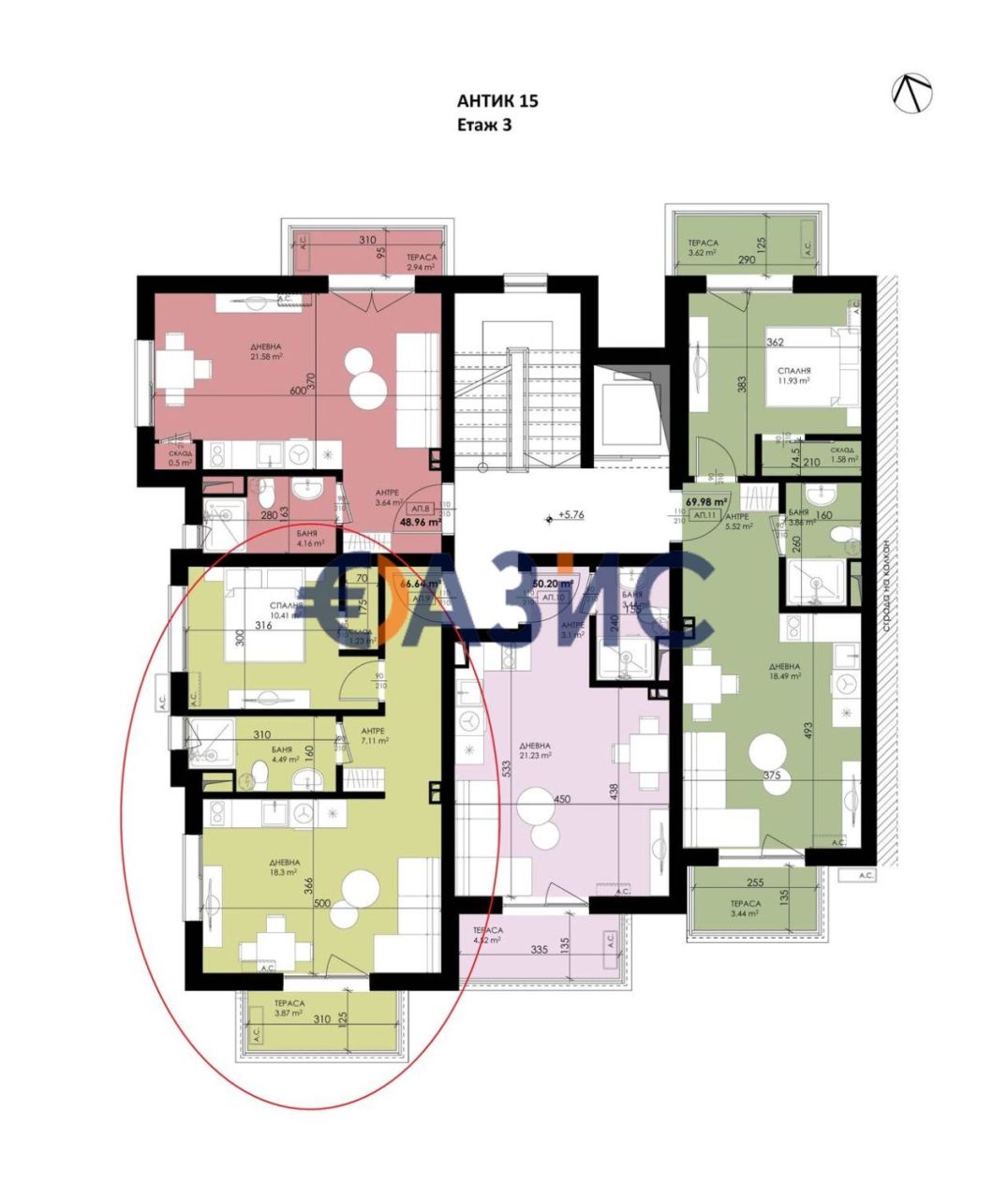 Апартаменты в Созополе, Болгария, 66.7 м² - фото 4