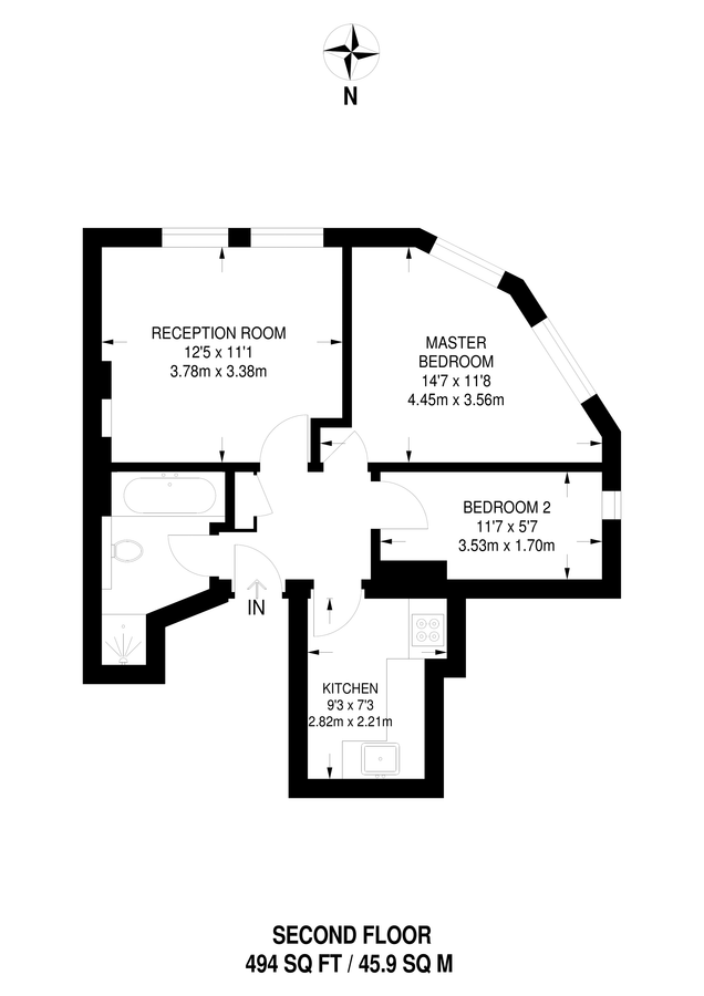 Квартира в Лондоне, Великобритания, 46 м² - фото 7