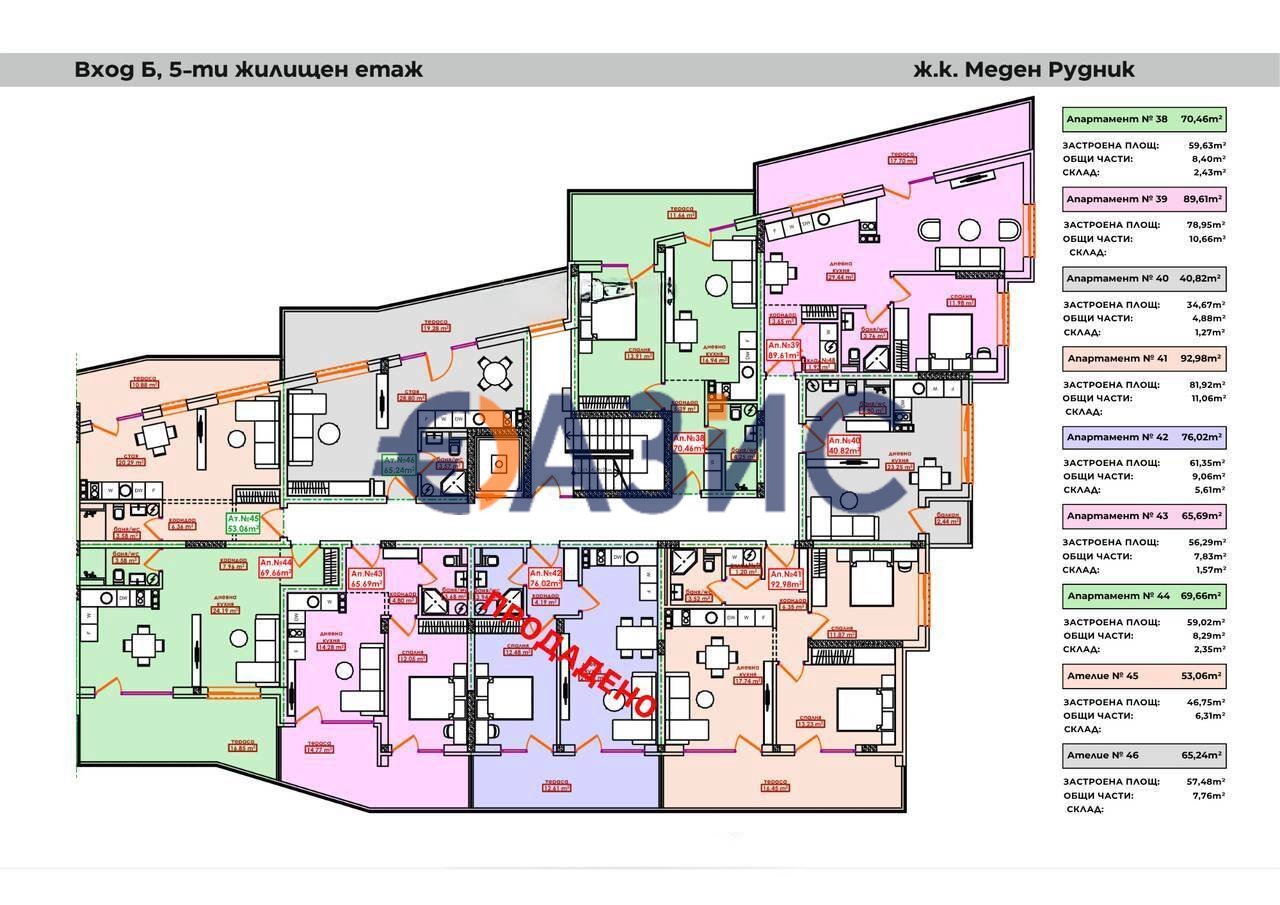 Апартаменты в Бургасе, Болгария, 93 м² - фото 17