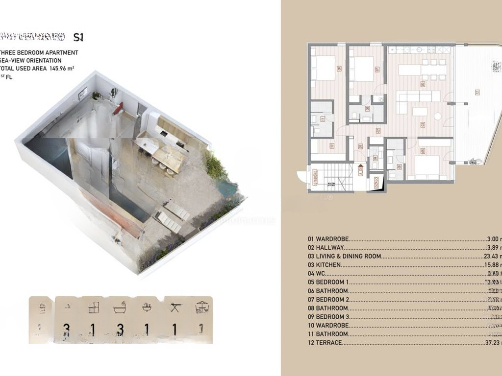 Квартира в Опатии, Хорватия, 145 м² - фото 8