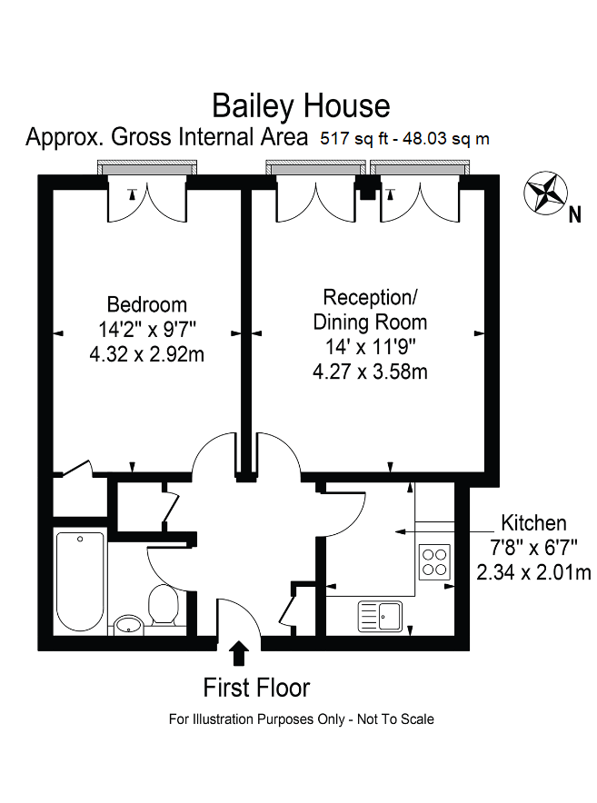 Квартира в Лондоне, Великобритания, 44 м² - фото 9