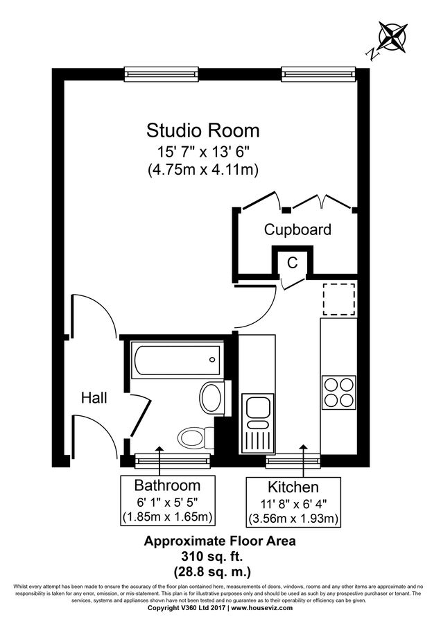 Квартира в Лондоне, Великобритания, 29 м² - фото 9