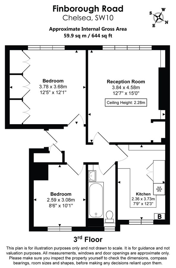 Квартира в Лондоне, Великобритания, 60 м² - фото 9