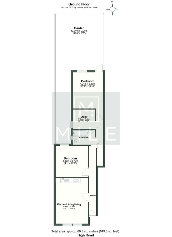 Квартира в Лондоне, Великобритания, 60 м² - фото 11