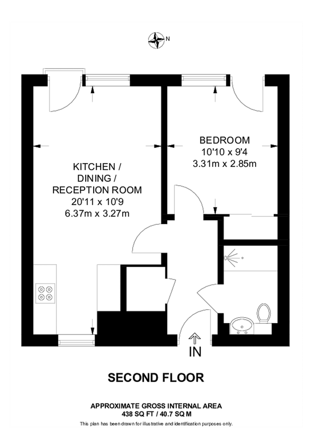 Квартира в Лондоне, Великобритания, 41 м² - фото 13