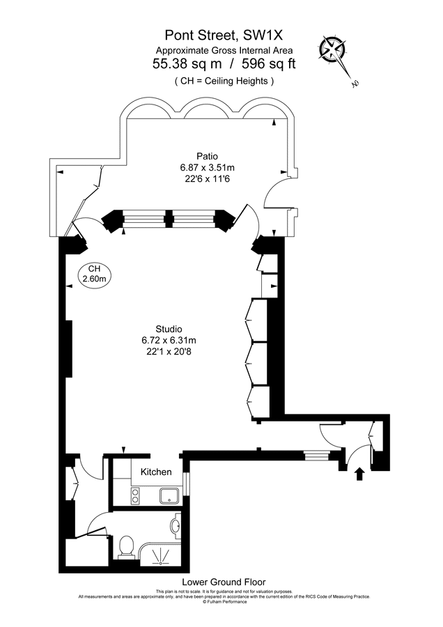 Квартира в Лондоне, Великобритания, 56 м² - фото 14