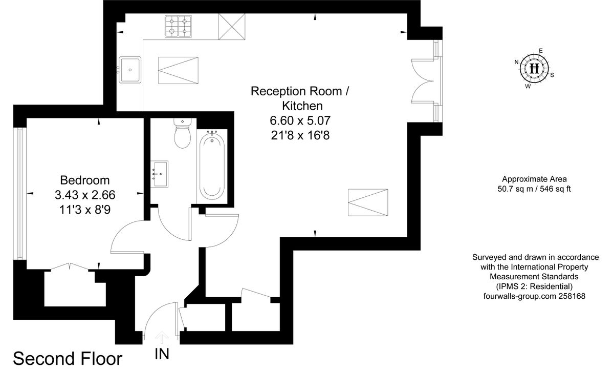 Квартира в Лондоне, Великобритания, 51 м² - фото 18